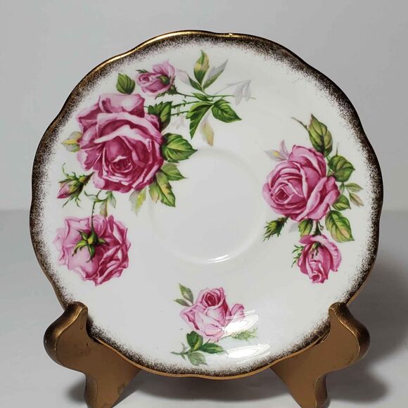 Royal Standard Teacup and Saucer Orleans Rose Vintage - Picture 9 of 10